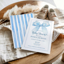 Blue Ribbon Baby Boy Dusche