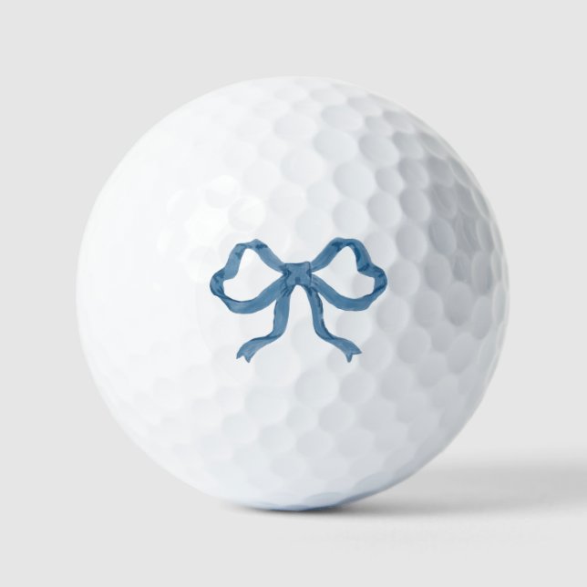 Blue Ribbon Bow Golf Ball (Vorderseite)
