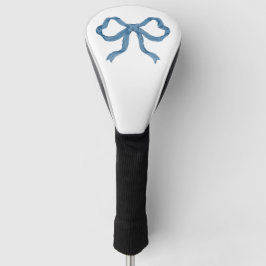 Blue Ribbon Bow Golf Head Cover Golf Headcover