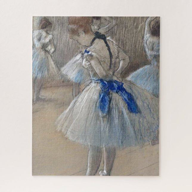 Blue Ribbon Dancer Edgar Degas (Vertikal)