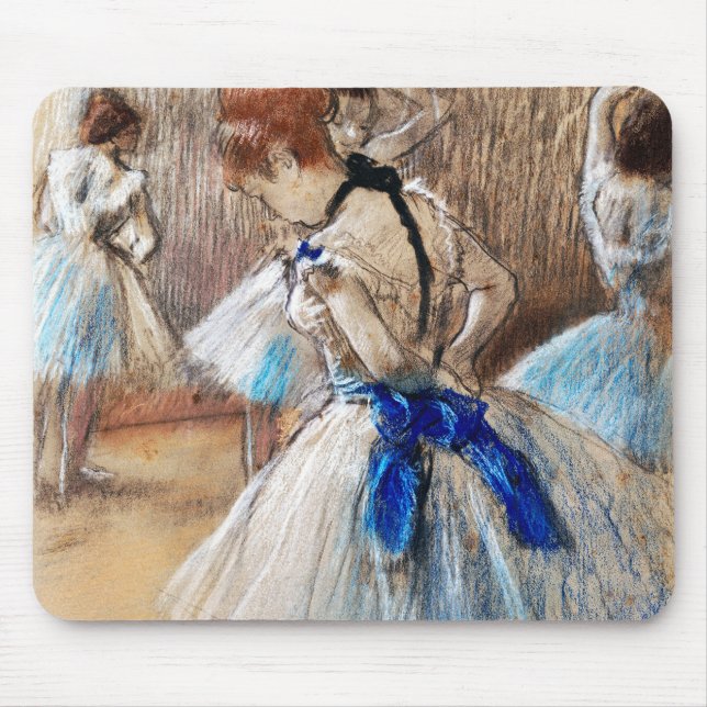Blue Ribbon Dancer, Edgar Degas Mousepad (Vorne)