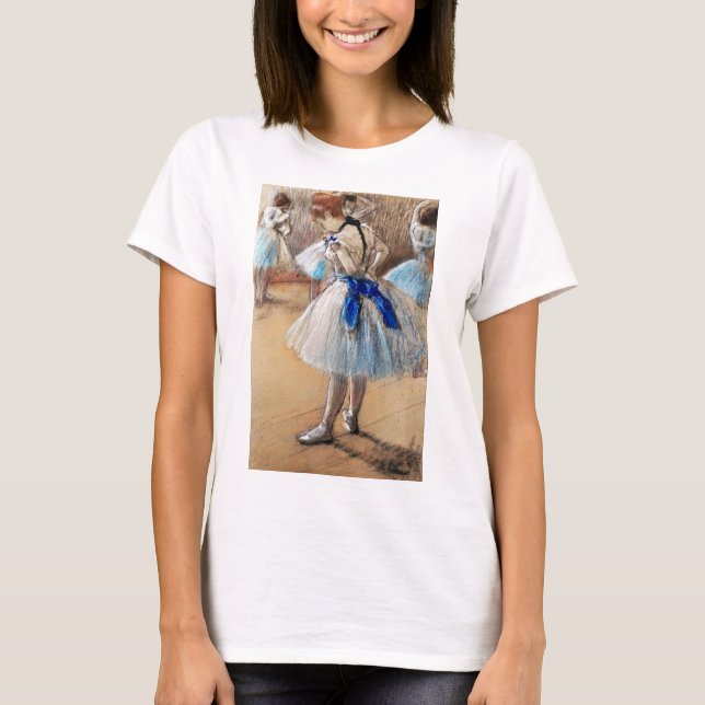 Blue Ribbon Dancer, Edgar Degas T-Shirt (Vorderseite)