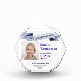 Blue Ribbon Elegante Universelle Kreativität Award Fotoblock