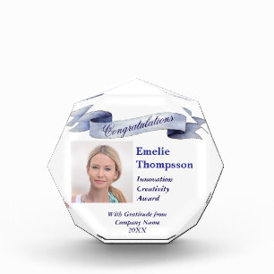 Blue Ribbon Elegante Universelle Kreativität Award Fotoblock