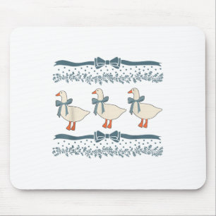 Blue Ribbon Gans mit Herz der 1980er Jahre Mousepad