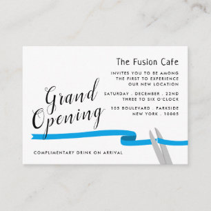 Blue Ribbon, Grand Opener Ceremony Card Begleitkarte