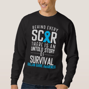 Blue Ribbon hinter jedem Auto Guillain Barre Aware Sweatshirt