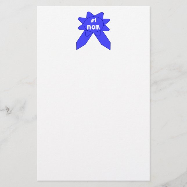 Blue Ribbon Mama #1 Briefpapier (Vorderseite)