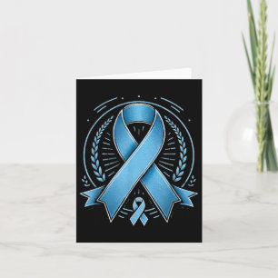 Blue Ribbon Prostate Cancer Awareness Survivor Karte