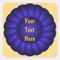 Blue Ribbon Rosette zum Personalisieren
