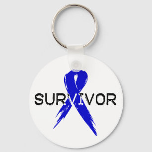 Blue Ribbon - Survivor Schlüsselanhänger