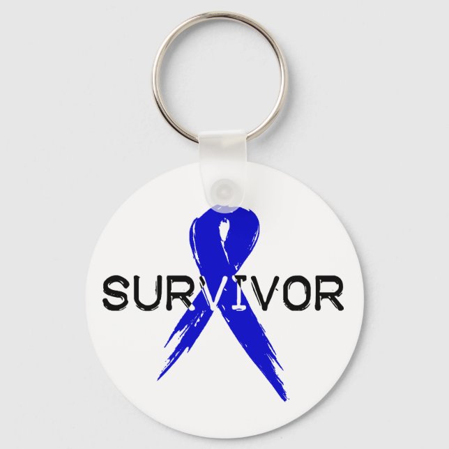 Blue Ribbon - Survivor Schlüsselanhänger (Vorderseite)