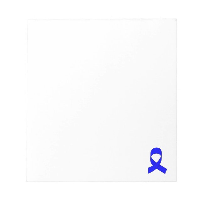 Blue Ribbon Zeichne kundenspezifisch Notizblock (Vorderseite)