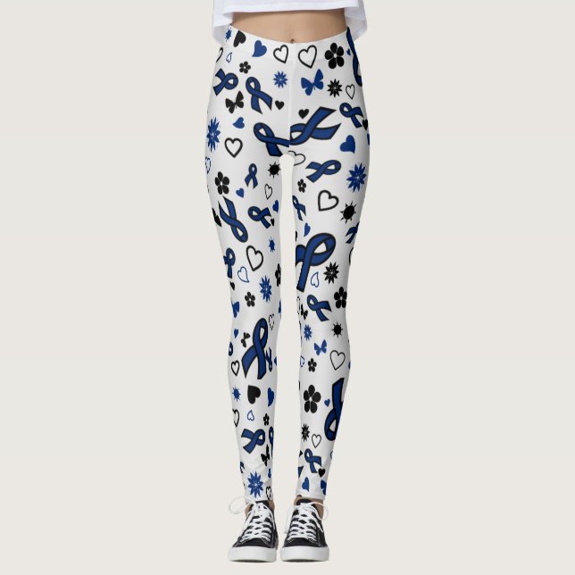Blue Ribbons Multi..Epstein Barr Leggings (Vorderseite)