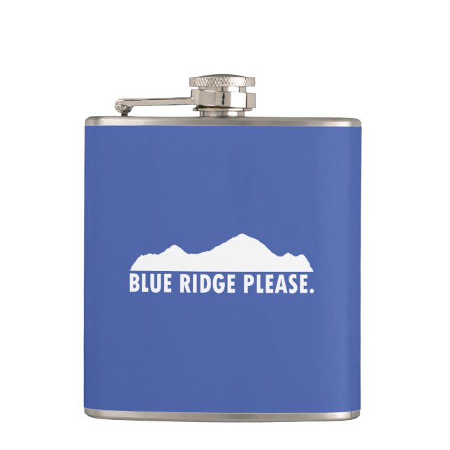 Blue Ridge Bitte Flachmann (Vorderseite)