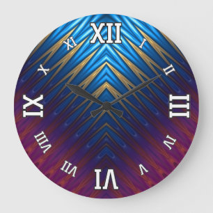 Blue Ridge Gold Große Wanduhr