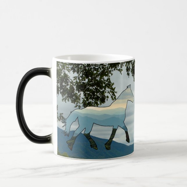 Blue Ridge Horse Cades Cove Verwandlungstasse (Links)
