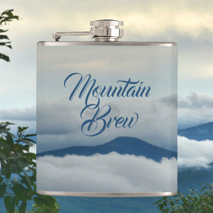 Blue Ridge Mountains Anpassbare Gebirgsbrauen Flachmann