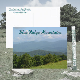 Blue Ridge Mountains - Bearwallow Mountain NC Postkarte