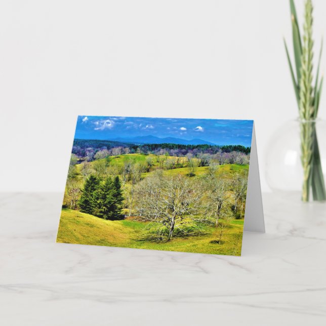 Blue Ridge Mountains, carte (Devant)