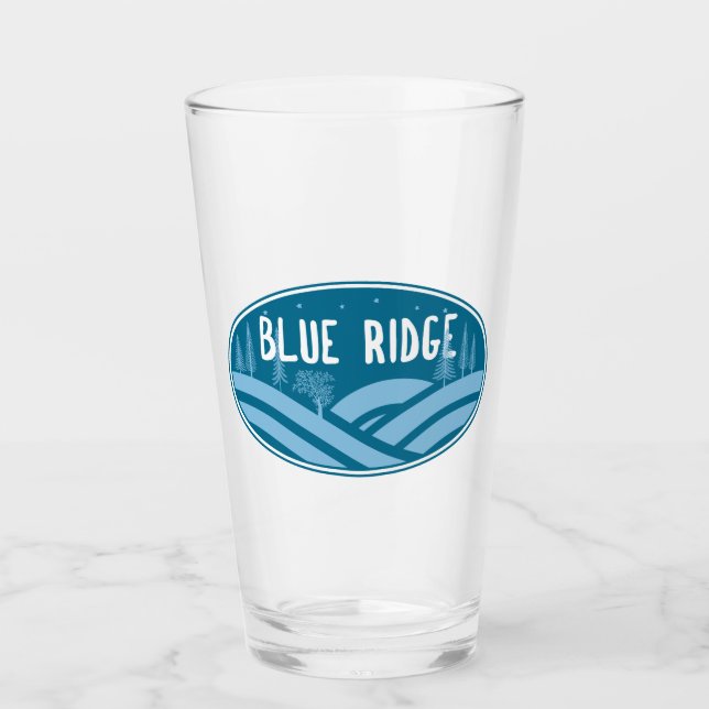 Blue Ridge Mountains im Freien Glas (Vorderseite)