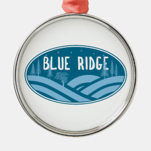 Blue Ridge Mountains im Freien Ornament Aus Metall