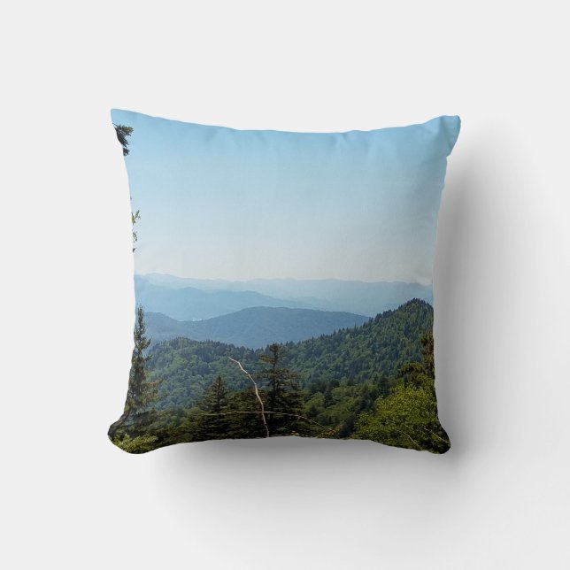 Blue Ridge Mountains in der Nähe von Cherokee, Nor Kissen (Vorderseite)