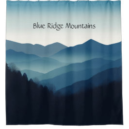 Blue Ridge Mountains, individuell anpassbar Duschvorhang