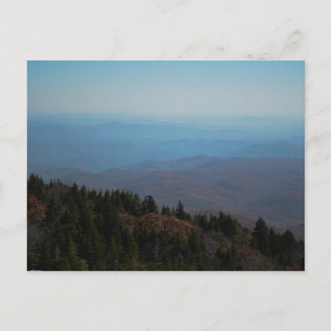 Blue Ridge Mountains Landschaftlich Landschaft Nat Postkarte (Vorderseite)