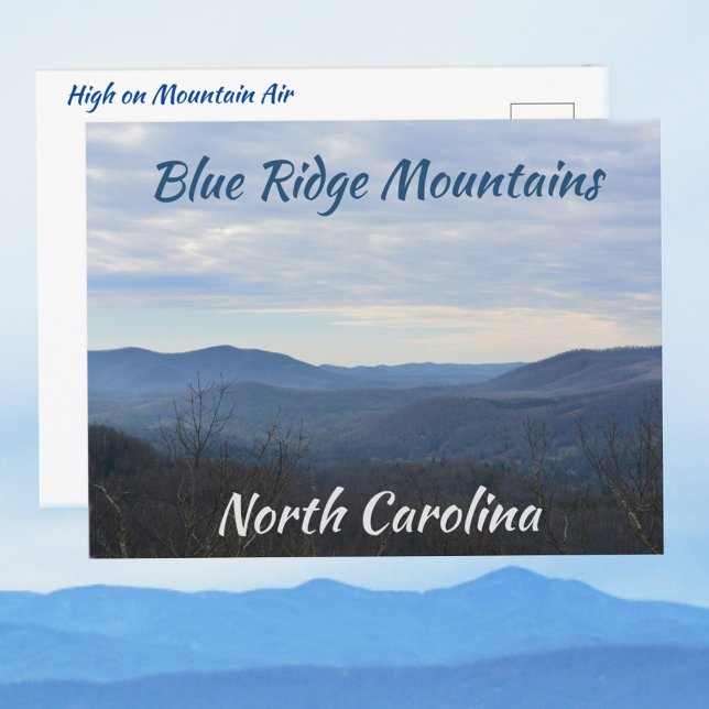 Blue Ridge Mountains NC Mountain Air Fotografic Postkarte (Von Creator hochgeladen)