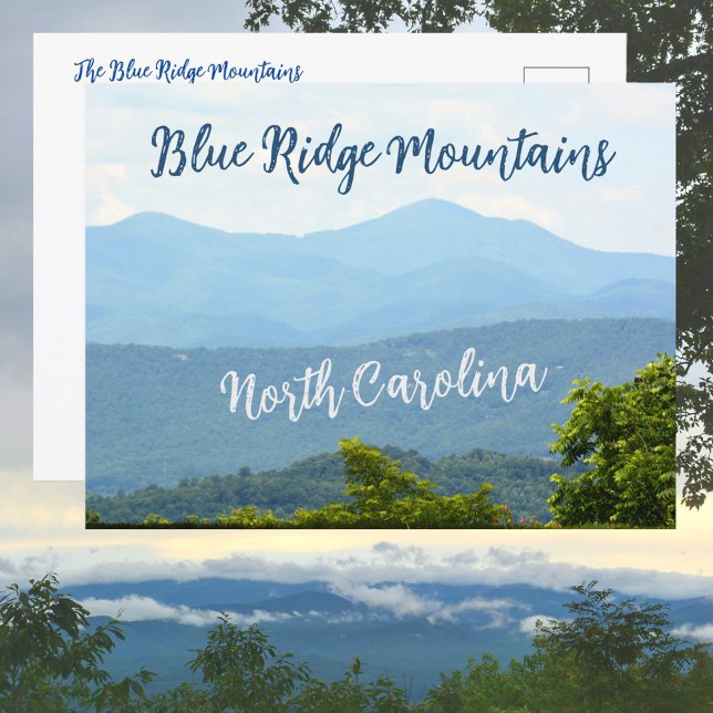Blue Ridge Mountains North Carolina Fotografy Postkarte (Von Creator hochgeladen)