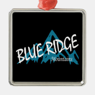Blue Ridge Mountains Ornament Aus Metall
