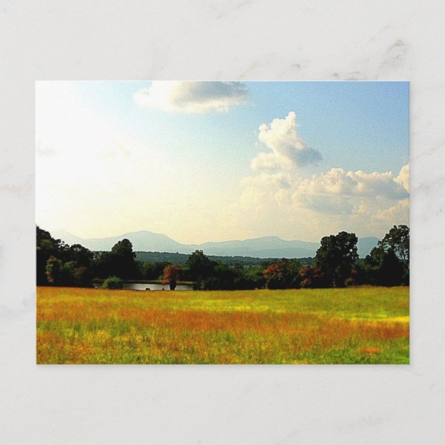 Blue Ridge Mountains Postkarte (Vorderseite)
