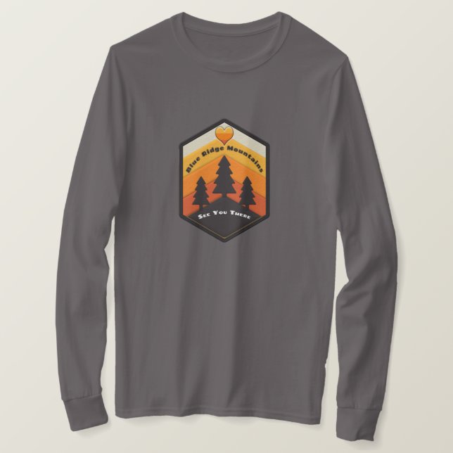 Blue Ridge Mountains T - Shirt (Design vorne)