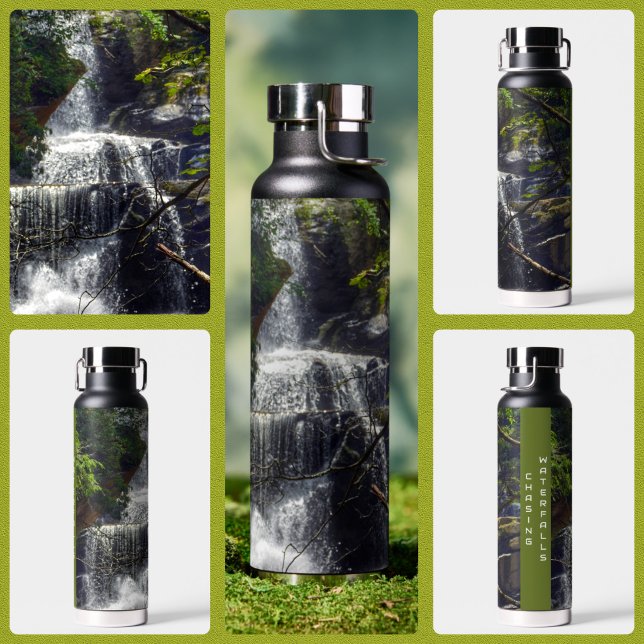 Blue Ridge Mountains Wasserfall Trinkflasche (Von Creator hochgeladen)