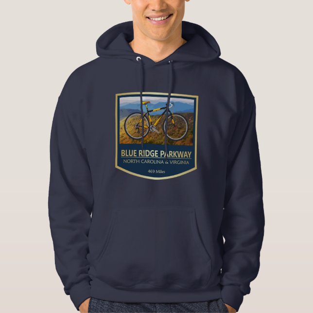 Blue Ridge Parkway (Bike2) Hoodie (Vorderseite)