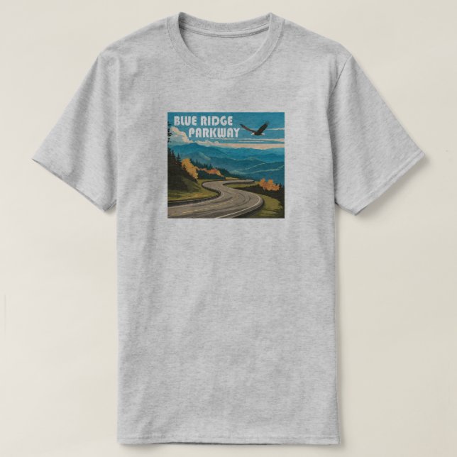Blue Ridge Parkway Eagle T-Shirt (Design vorne)