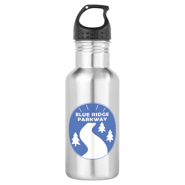 Blue Ridge Parkway Edelstahlflasche (Vorderseite)