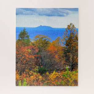 Blue Ridge Parkway Herbst Blick auf Pilotenberg