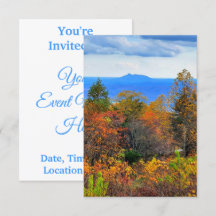 Blue Ridge Parkway Herbst Blick auf Pilotenberg