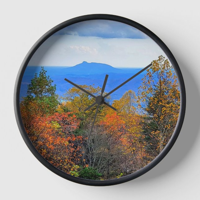 Blue Ridge Parkway Herbst Blick auf Pilotenberg Uhr (Vorderseite)