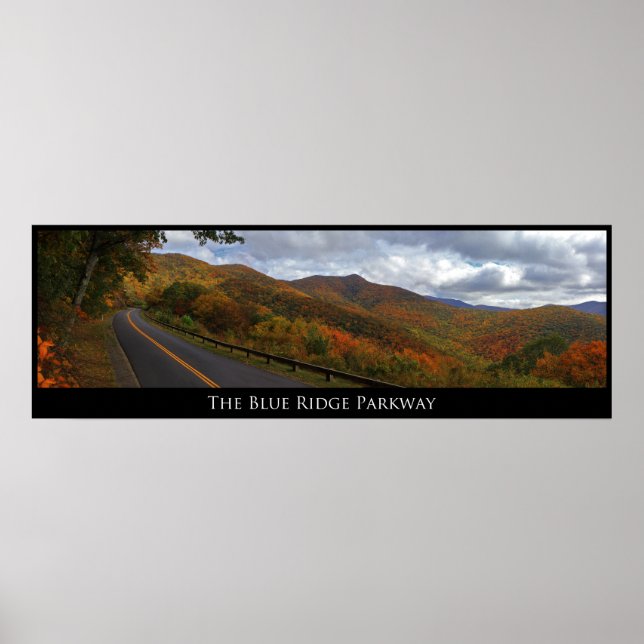 Blue Ridge Parkway in Fall Poster (Vorne)