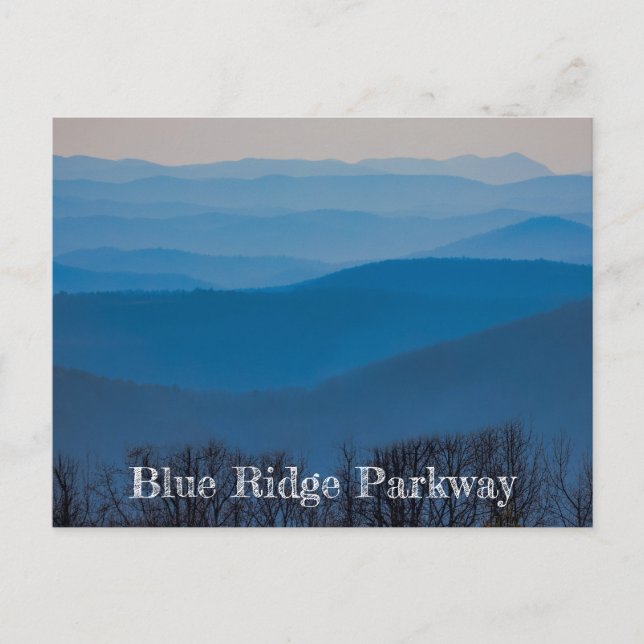 Blue Ridge Parkway Layers Postkarte (Vorderseite)
