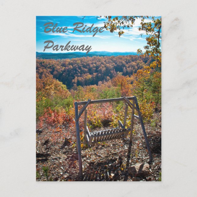 Blue Ridge Parkway NC Postkarte (Vorderseite)