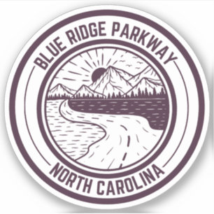 Blue Ridge Parkway Scenic Byway Virginia Nord C Aufkleber