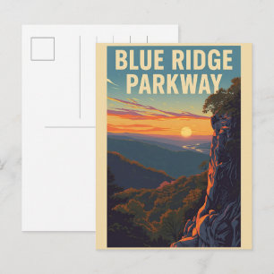   Blue Ridge Parkway Scenic Byway Virginia Nord C Postkarte