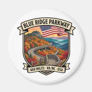 Blue Ridge Parkway USA Legendäre Rundreise Magnet