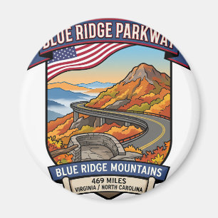 Blue Ridge Parkway USA Panoramastraße Magnet