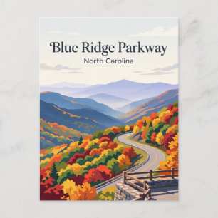 Blue Ridge Parkway USA Postkarte