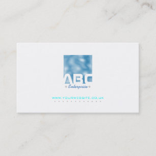 Blue Ripple / Ocean Waves Effect Business Card Visitenkarte